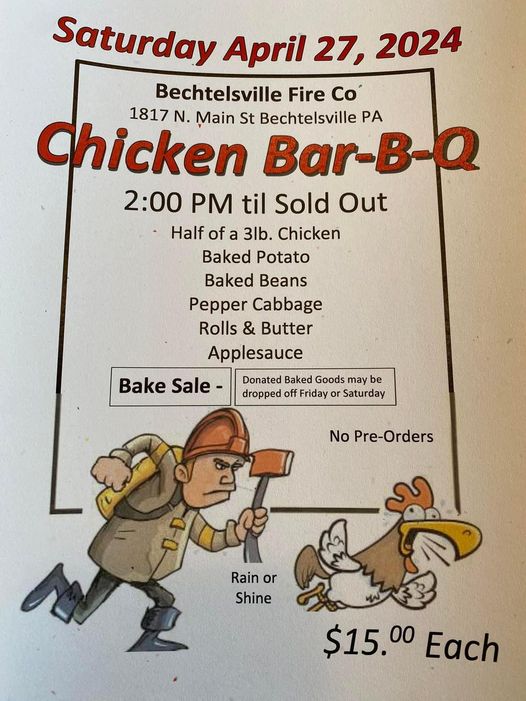 Chicken Bar-B-Q @ Bechtelsville Fire Co.